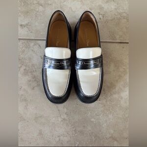 CHRISTIAN DIOR Brushed Calfskin Loafers